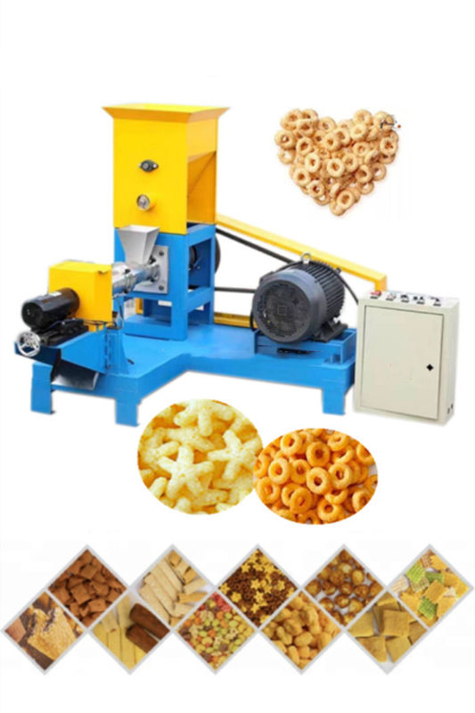 Operasi tanpa usaha Mesin Extruder Puff Mini Jagung Pemanggang Makanan Ringan dengan Motor