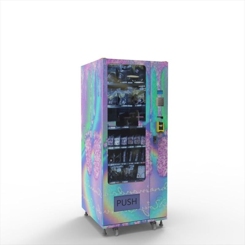 Mesin Penjual Produk Kecantikan Multifungsi 150W Output Cash Pembayaran Kartu Kredit