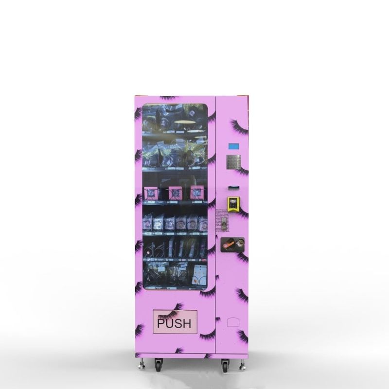 Mesin Penjual Produk Kecantikan Multifungsi 150W Output Cash Pembayaran Kartu Kredit