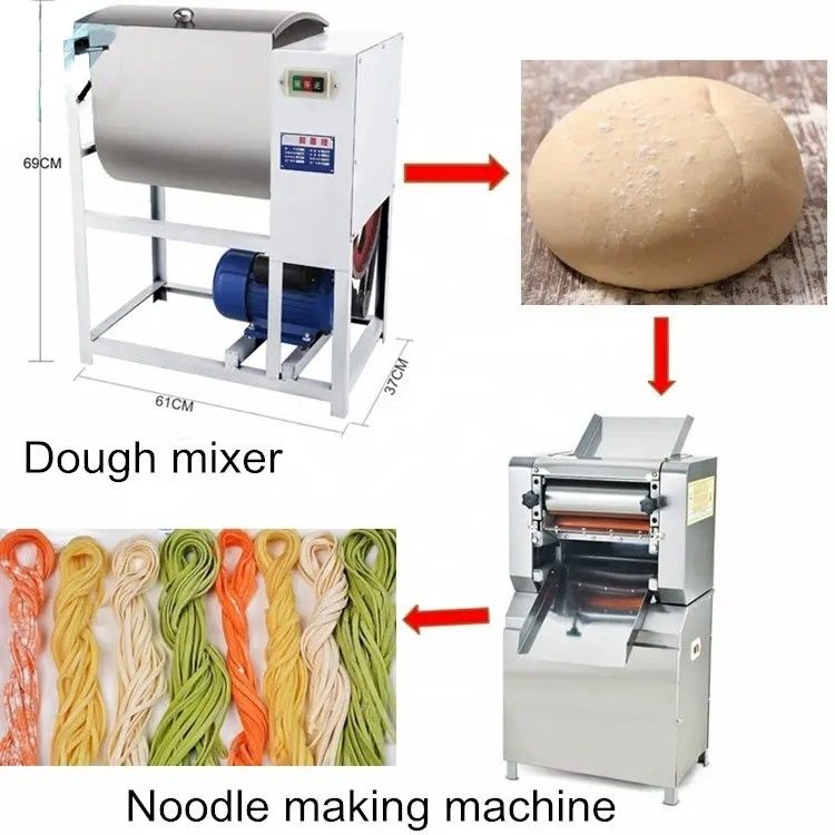 Mesin pembuat mie stainless steel memotong ketebalan yang dapat diatur adonan pasta segar pembuatan untuk alat dapur