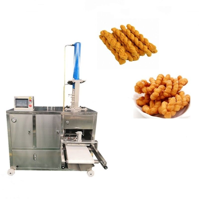 Industrial Otomatis Twisting Churro Snack Forming Equipment Soft Pretzel Fried Dough Twist Making Extruder Mesin