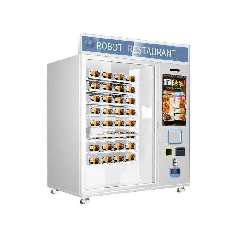Jual Hot Fast Food Kopi Cupcake Otomatis 32 Inci layar sentuh Mesin Penjual Mesin Pemanas Microwave