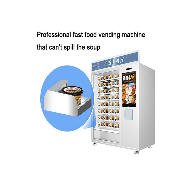 Jual Hot Fast Food Kopi Cupcake Otomatis 32 Inci layar sentuh Mesin Penjual Mesin Pemanas Microwave