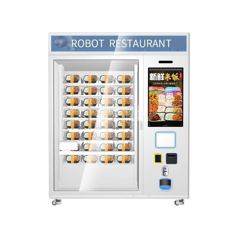 Jual Hot Fast Food Kopi Cupcake Otomatis 32 Inci layar sentuh Mesin Penjual Mesin Pemanas Microwave