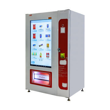 Indoor Free Standing Smart Advertising LCD Display Vending Machine Dengan Custom Touch Screen UI, Digital yang Dikelola dari Jauh