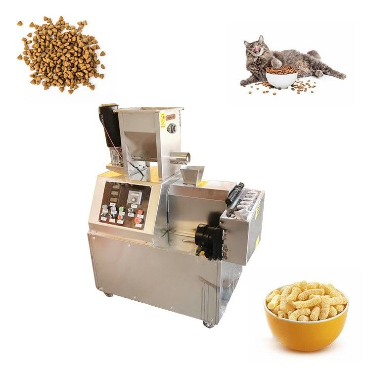 5.5kw Snack Bar Twin Screw Extruder Puffed Chips Corn Snacks Mesin pembuatan makanan