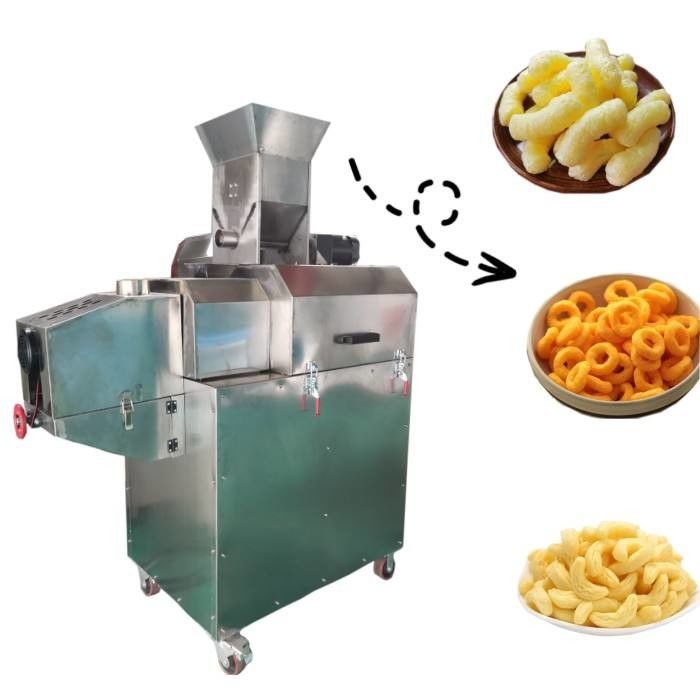 Mudah Operasi Stainless Steel Corn Puff Membuat Mesin Untuk makanan ringan Ekstrusi