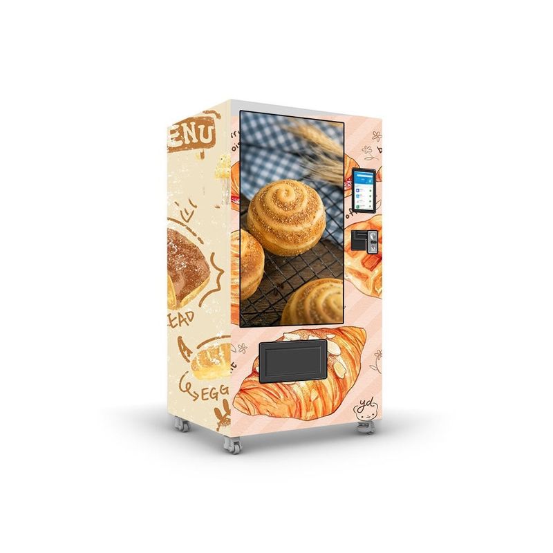 50W Otomatis roti makanan dan minuman produk Qr membayar mesin penjual otomatis