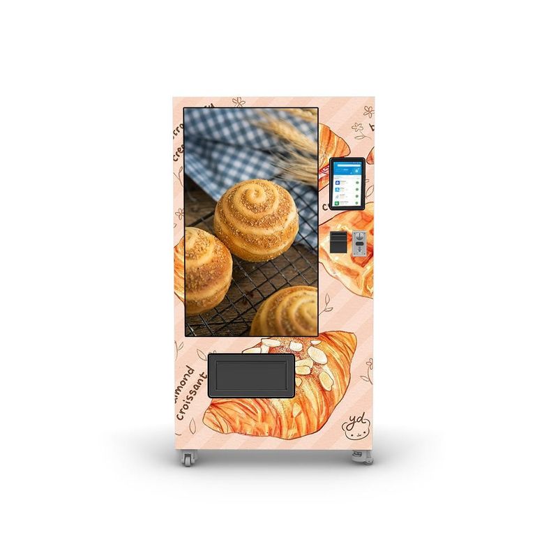 50W Otomatis roti makanan dan minuman produk Qr membayar mesin penjual otomatis