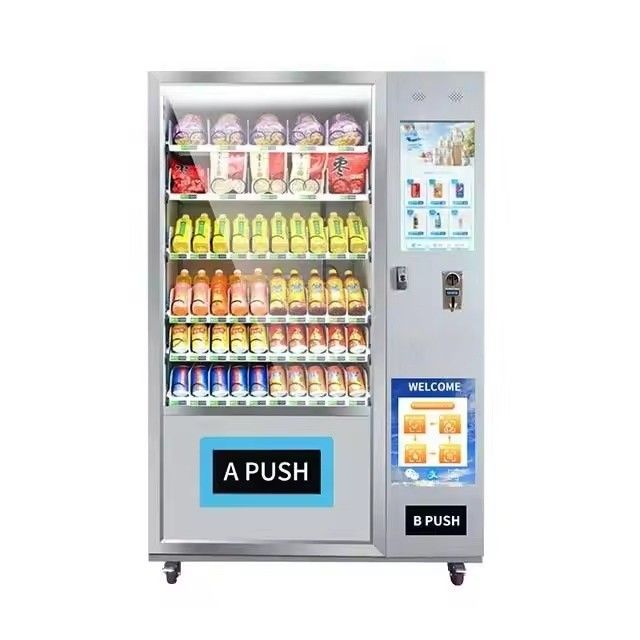 combo Pabrik Pasokan Kualitas Tinggi Layanan Lengkap Baik Makanan Sehat Snack Dan Minuman Mesin Penjual otomatis Untuk Dijual