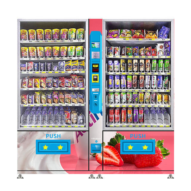 Double Cabinet Mesin Jual Kombo Permen karet dan makanan ringan kapasitas besar Made In China Harga Murah