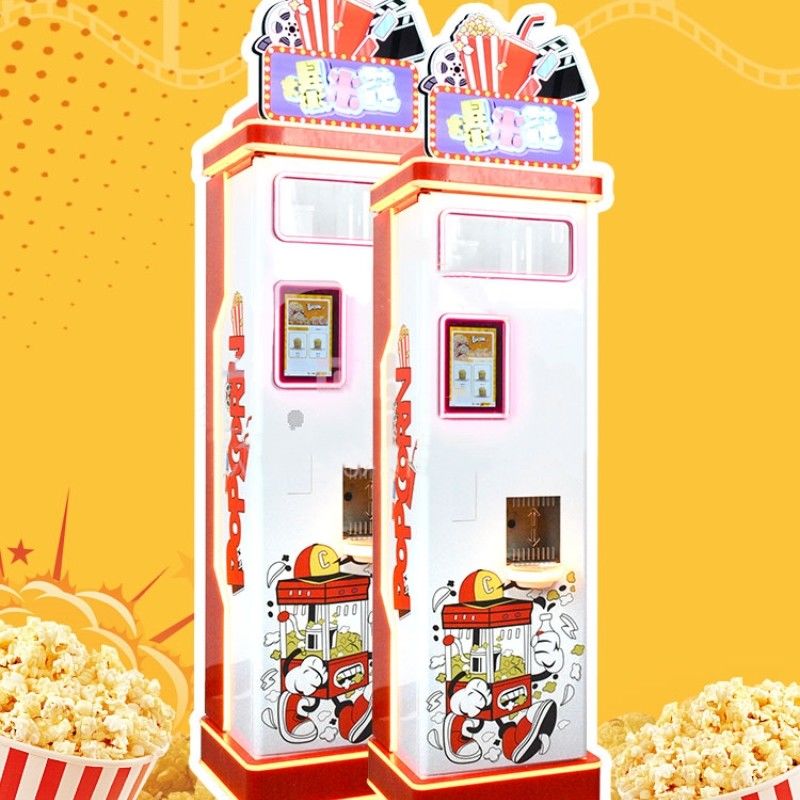 Mesin Popcorn Kartu Dioperasikan Vendor Popcorn Koin Makanan Snack Distributor mesin penjual otomatis