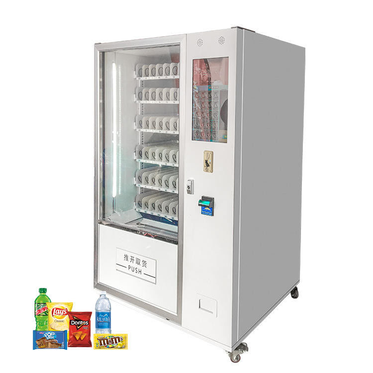 4G Wifi Network Metal Vending Machine Dengan Customized Color Painting Sticker