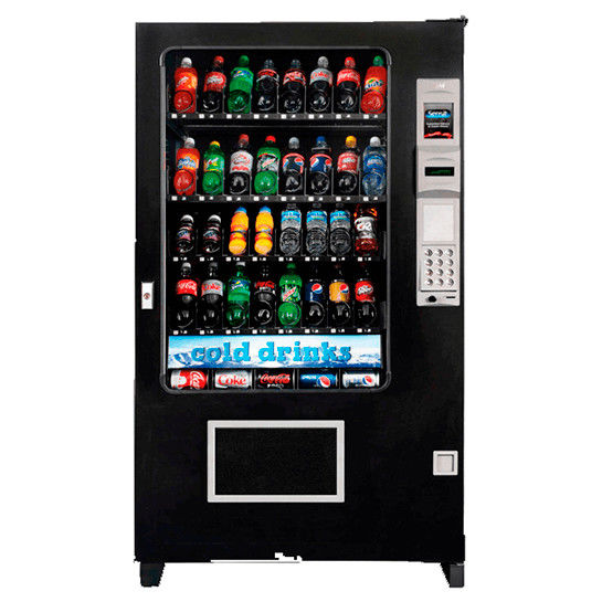 220V 50HZ mesin penjual otomatis dengan sistem pembayaran uang kertas / koin / scan dan kustomisasi warna cat stiker