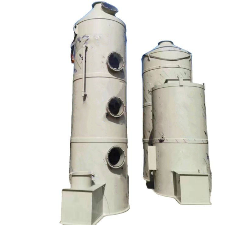 Peralatan pengolahan gas limbah profesional untuk pemurnian gas buang PP FRP Pre Air Filter