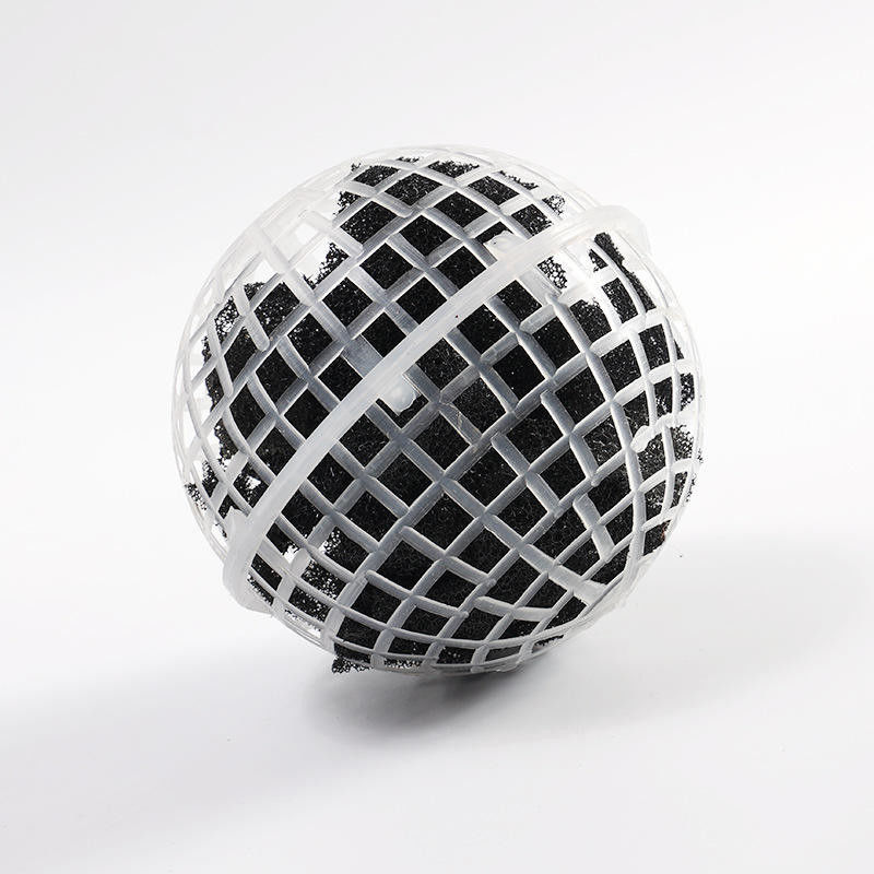 Pp Pengisi Bola Suspensi Porous untuk Biofilm Polyurethane Aerobic Filter Material Pengolahan Air