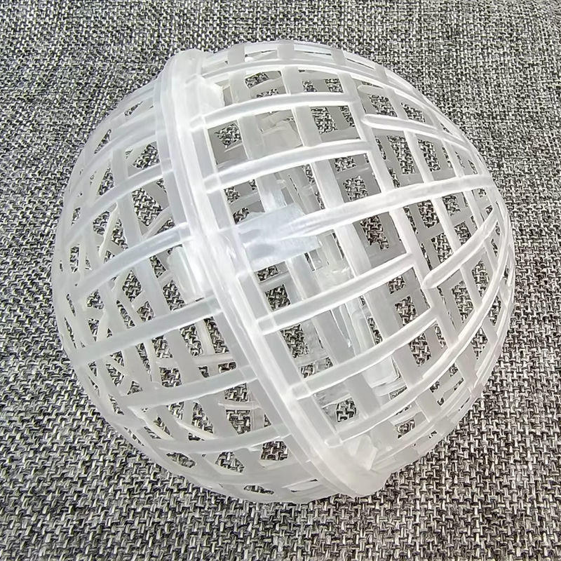 Spons Polyurethane Berlubang Bola Kandang Terapung Biokimia Kolam Suspensi Biologi Filler Ball
